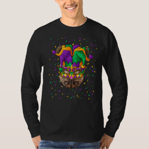 Camiseta Rhino Mardi Gras Carnaval de animales Jester Festi