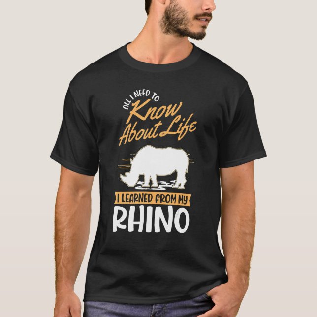 Camiseta Rhino Rhinoceros Rhino (Anverso)