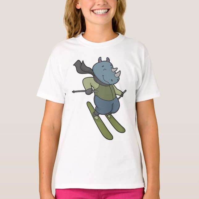 Camiseta Rhino Skier Ski (Anverso)