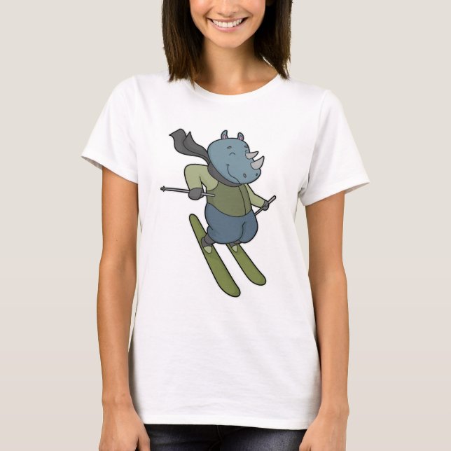 Camiseta Rhino Skier Ski (Anverso)