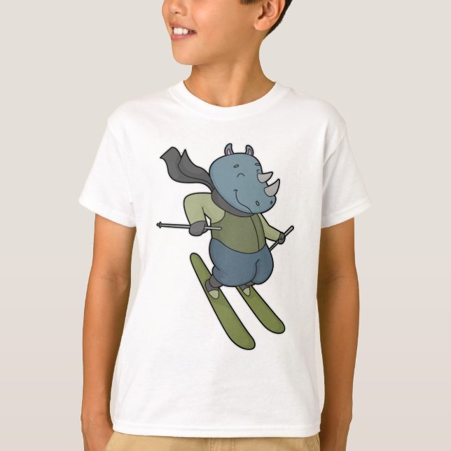 Camiseta Rhino Skier Ski (Anverso)