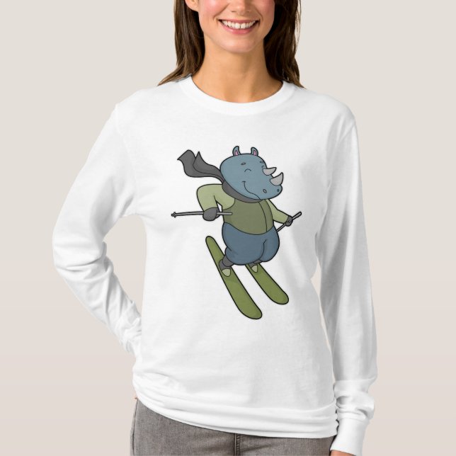 Camiseta Rhino Skier Ski (Anverso)
