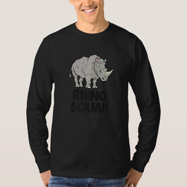 Camiseta Rhino Squad Rhinoceros Team Rhino (Anverso)