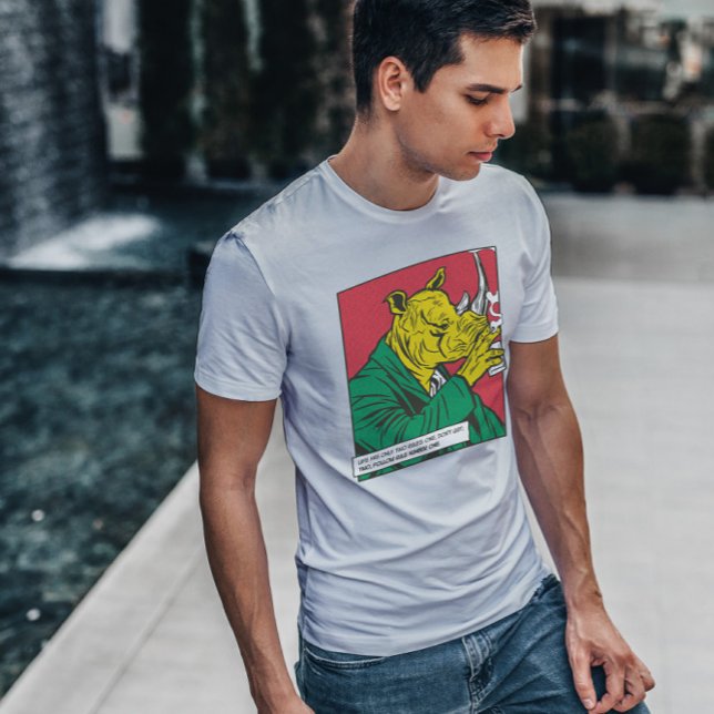 Camiseta Rhinoceros beben comedia animal (Subido por el creador)