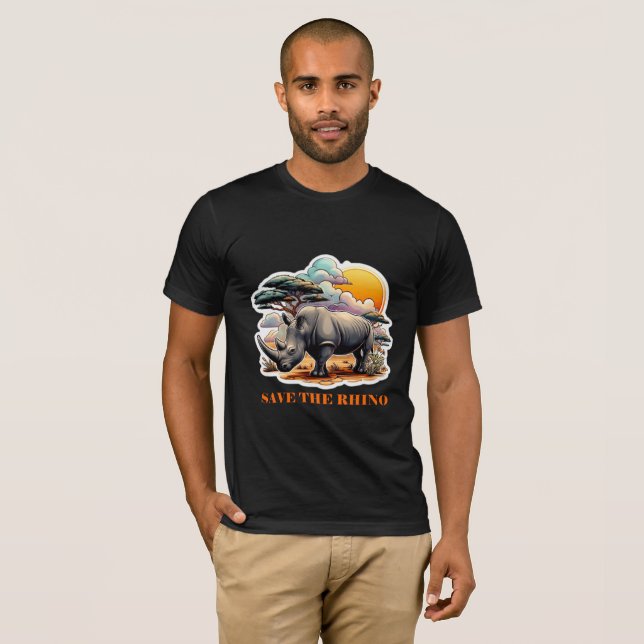 CAMISETA RHINOCEROS NEGROS 13 (Anverso completo)