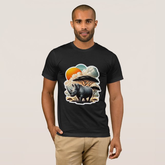 CAMISETA RHINOCEROS NEGROS 14 (Anverso completo)