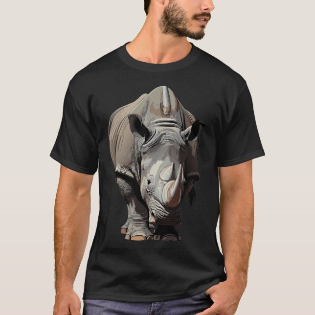 Camiseta Rhinoceros Wildlife Animal (Anverso)