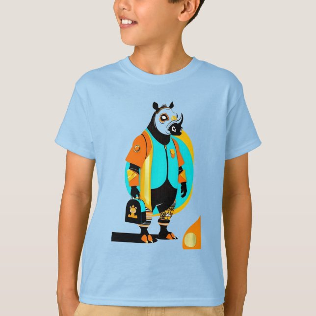 Camiseta Rhinos de moda (Anverso)