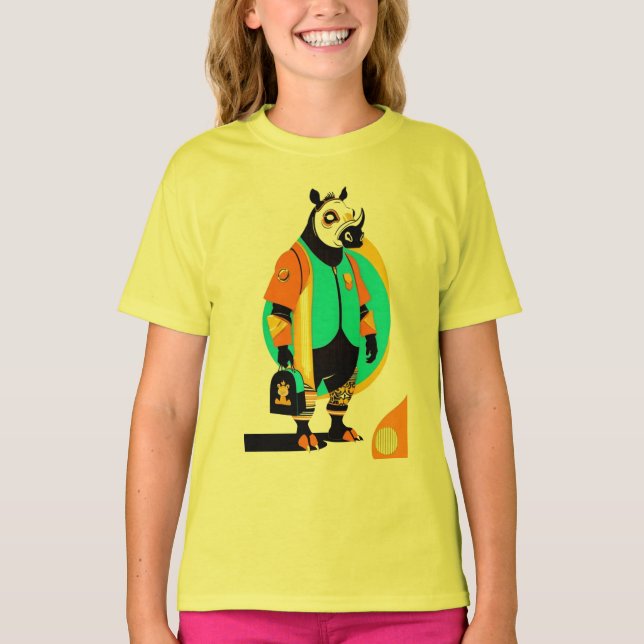 Camiseta Rhinos de moda (Anverso)
