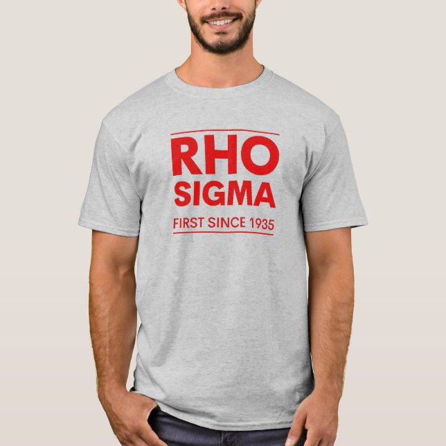 Camiseta RHO SIGMA primero desde 1935 (Anverso)
