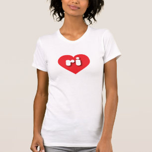 Camiseta Rhode Island corazón rojo - Amo ri