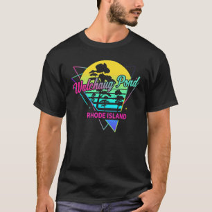 Camiseta Rhode Island EE. UU. Nostálgico Reloj Retro Watcha