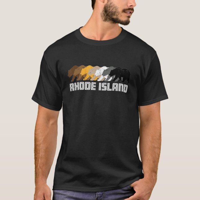 Camiseta Rhode Island Gay Bear (Anverso)