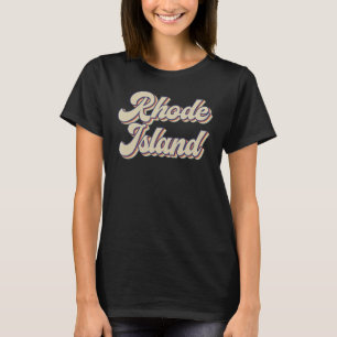 Camiseta Rhode Island Hogar Vintage para mujeres hombres