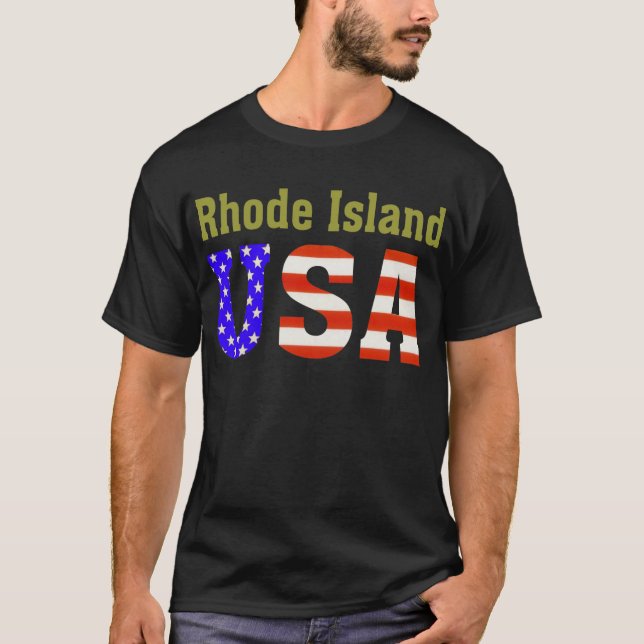 Camiseta ¡Rhode Island los E.E.U.U.! (Anverso)