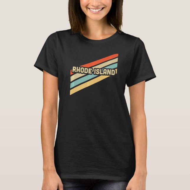 Camiseta Rhode Island Retro Vintage Premium (Anverso)