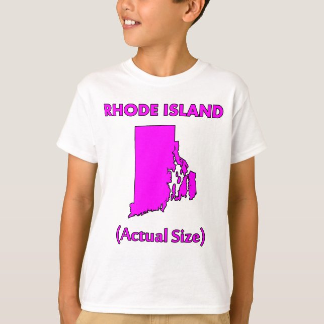 Camiseta Rhode Island - Tamaño Real (Anverso)