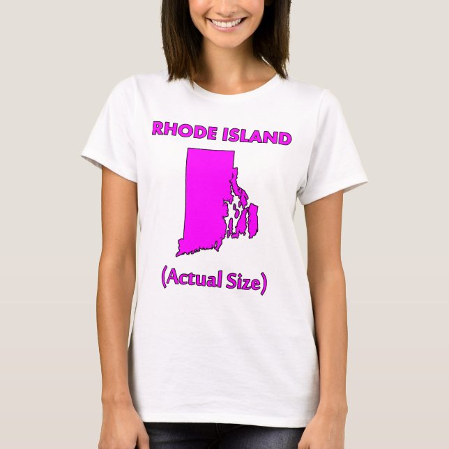 Camiseta Rhode Island - Tamaño Real (Anverso)