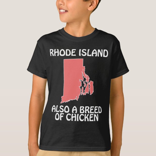 Camiseta Rhode Island - También una raza de pollo (Anverso)