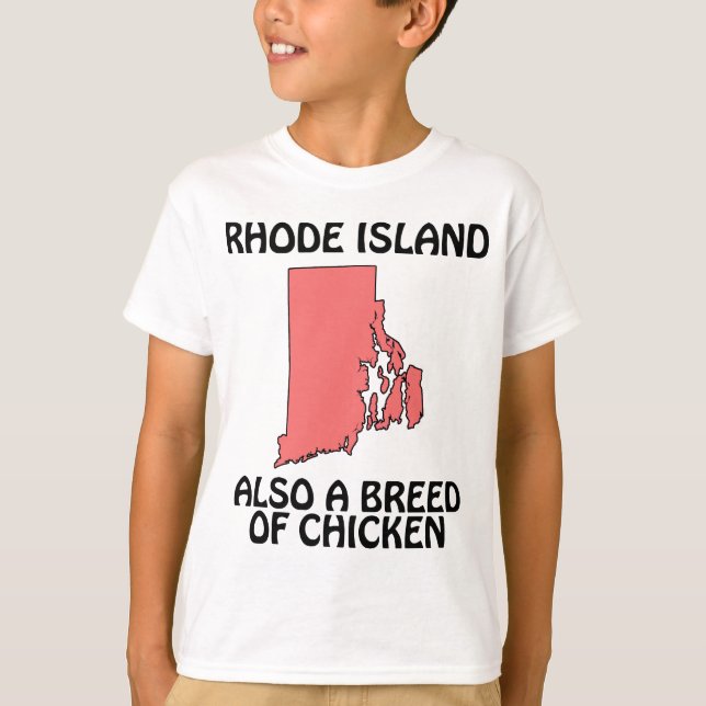 Camiseta Rhode Island - También una raza de pollo (Anverso)