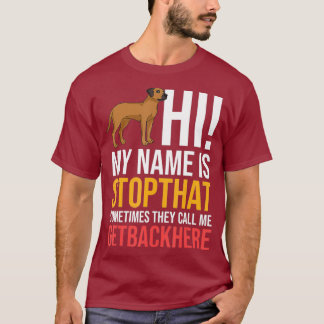 Camiseta Rhodesia Ridgeback Perro cachorros Dueño Lover