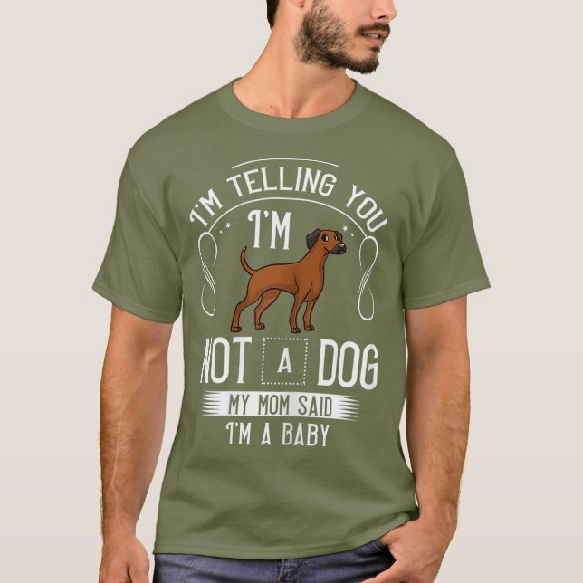 Camiseta Rhodesia Ridgeback Perro cachorros Dueño Lover _44 (Anverso)
