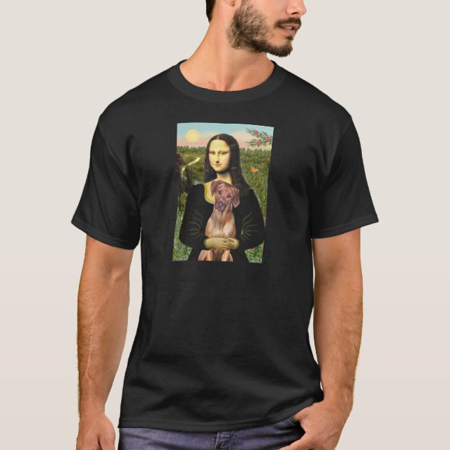 Camiseta Rhodesian Ridgeback 1 - Mona Lisa (Anverso)