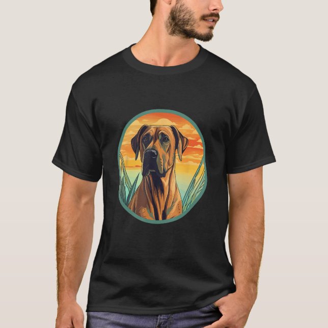 Camiseta Rhodesian Ridgeback Dog Cute Dog Breed (Anverso)