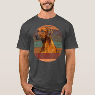 Camiseta Rhodesian Ridgeback Dog Gift Retro Sunset