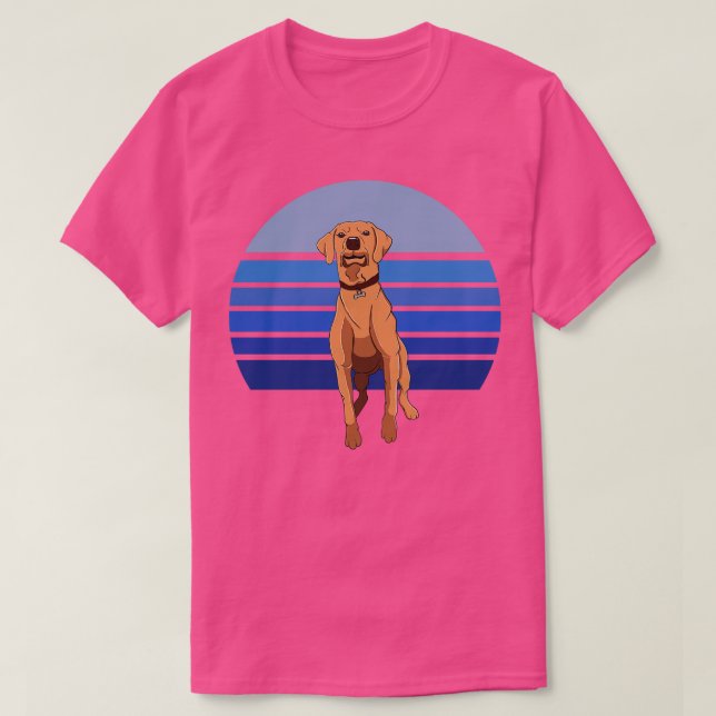 Camiseta Rhodesian Ridgeback Dog Retro Azul (Diseño del anverso)