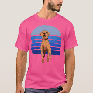 Camiseta Rhodesian Ridgeback Dog Retro Azul