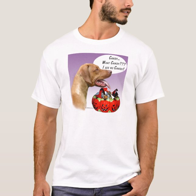 Camiseta Rhodesian Ridgeback Halloween Candy (Anverso)