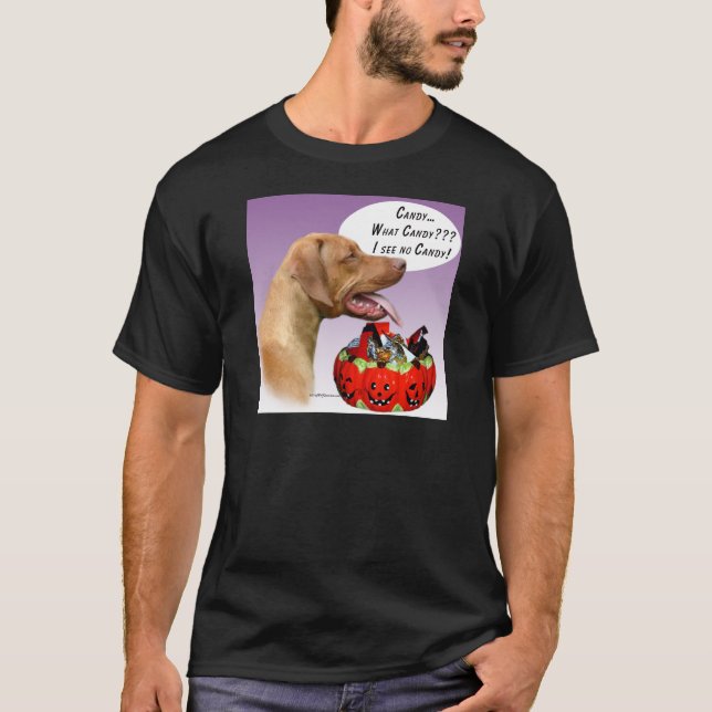 Camiseta Rhodesian Ridgeback Halloween Candy (Anverso)