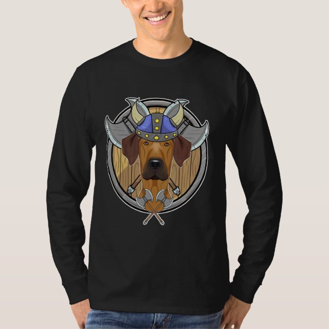 Camiseta Rhodesian Ridgeback I Valhalla I Viking (Anverso)