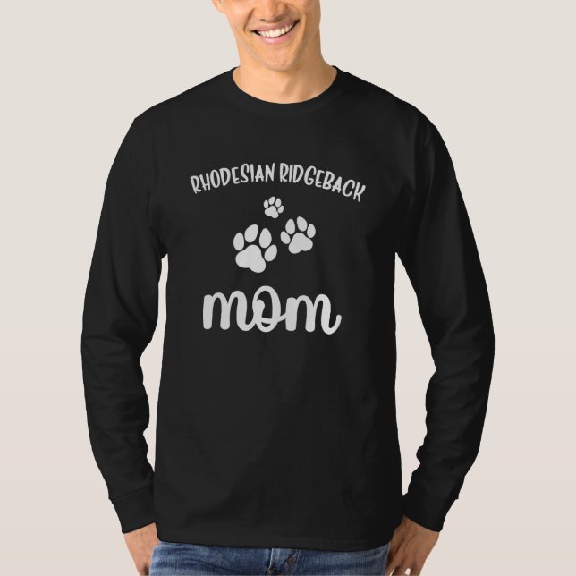 Camiseta Rhodesian Ridgeback Mom Cute Dog (Anverso)