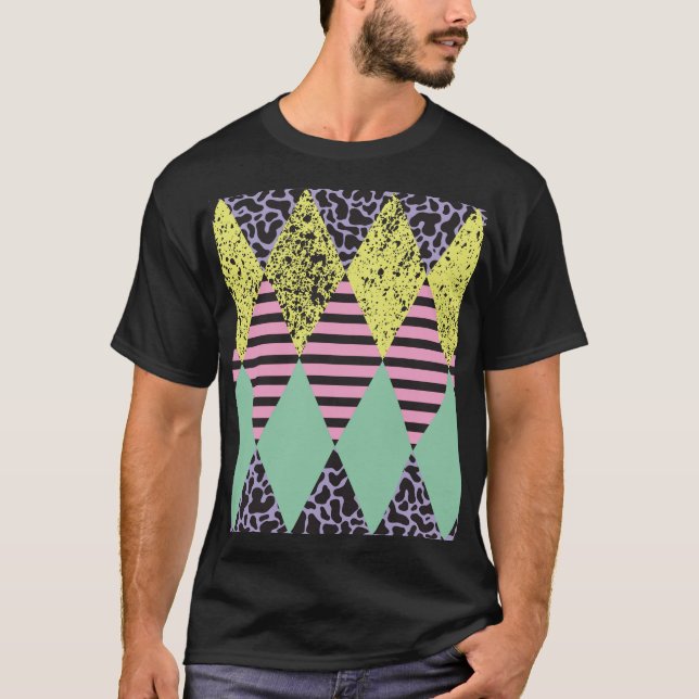 Camiseta Rhombus Moderno: Resumen De Estilo Sin Marea. (Anverso)