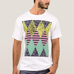 Camiseta Rhombus Moderno: Resumen De Estilo Sin Marea.