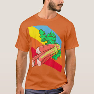 Camiseta Rhubarb Vegetales Alimentos Vegetarianos