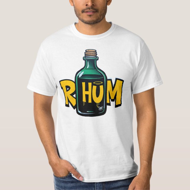 Camiseta Rhum, graffiti, street art, boisson, urban (Anverso)
