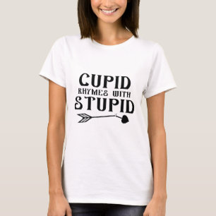 Camiseta Rhymes Cupido Con Estúpido