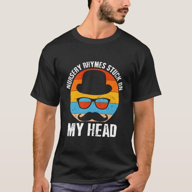 Camiseta Rhymes De Enfermería Atrapado En Mi Cabeza Papá Pe (Anverso)