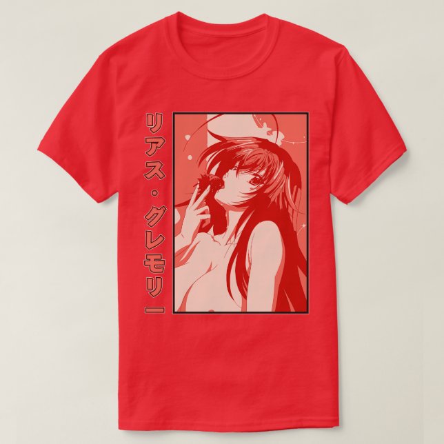 Camiseta Rias Gremory Delicious Strawberry Highschool DXD (Diseño del anverso)