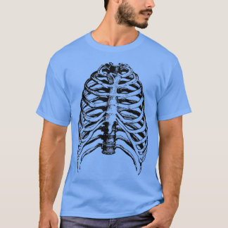 Camiseta RIBCAGE SKELETON Halloween Horror Scary Ghost pum