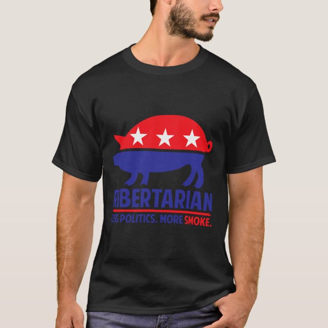 Camiseta Ribertarian Barbacoa Y Parrilla  (Anverso)