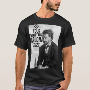 Camiseta Ricardo Arjona - Blanco y Negro Tour Essential T-S