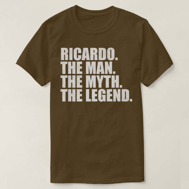 Camiseta RicardoRicardo Nombre Ricardo (Diseño del anverso)