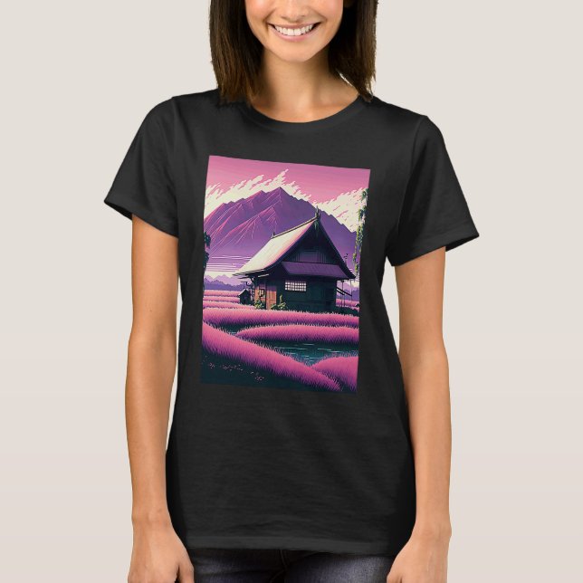Camiseta Rice Field Landscape Japan (Anverso)