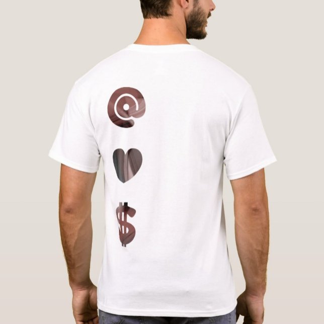 Camiseta RICH Back Print T-Shirt Trend Resumen de polvos (Subido por el creador)
