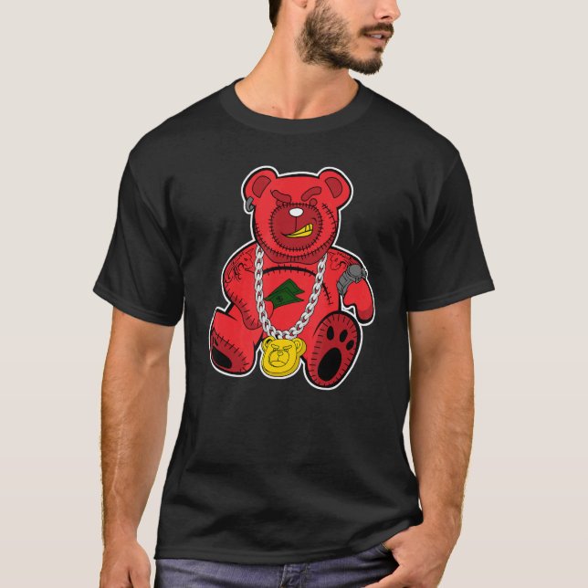 Camiseta Rich Bear Hiphop Retro Infrared 4s Matching (Anverso)
