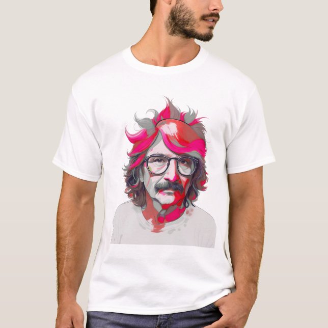 Camiseta Richard Brautigan Red (Anverso)